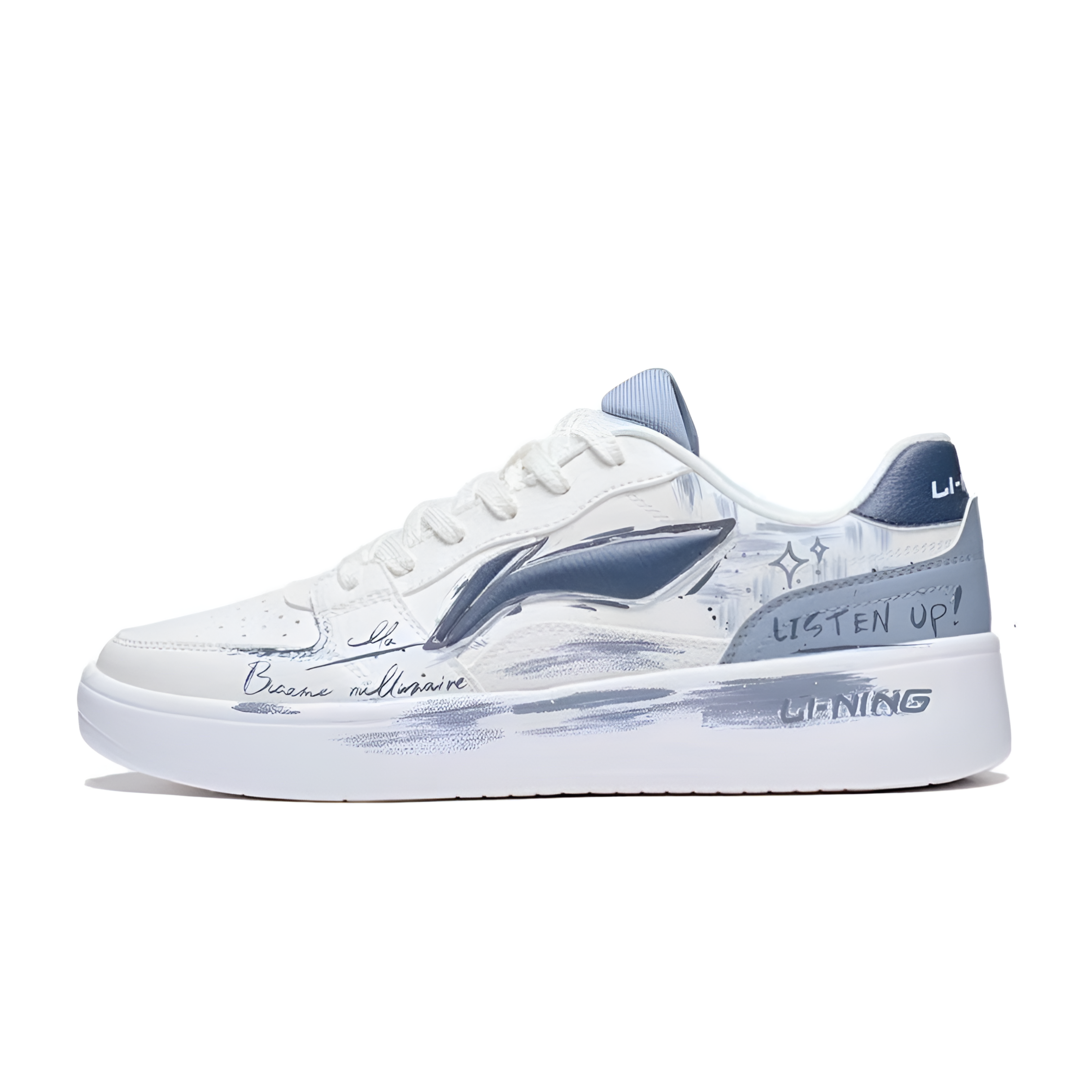 Кроссовки для скейтбординга Li-Ning Sycee Blue Island Wrapping, износостойкие и нескользящие, низкие, мужские, бело-синие
Кроссовки для скейтбординга Li-Ning Sycee Blue Island Wrapping, износостойкие и нескользящие, низкие, мужские, бело-синие