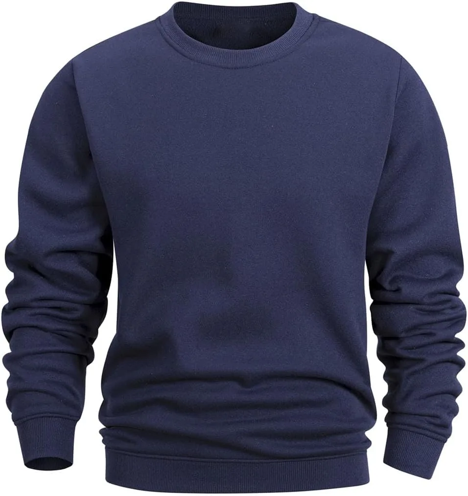 Классический мужской свитшот с круглым вырезом и рубчиками
Классический мужской свитшот с круглым вырезом и рубчиками