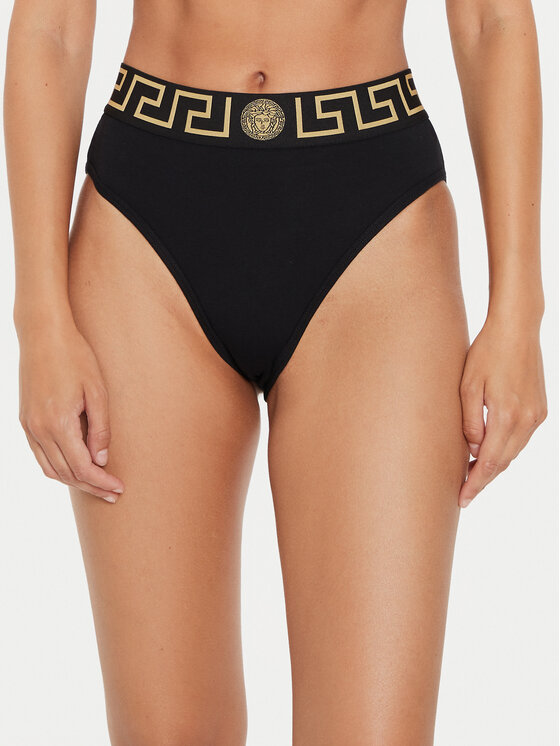 Классические женские трусы с высокой талией AUD01050 1A10011 Versace, черный
Классические женские трусы с высокой талией AUD01050 1A10011 Versace, черный