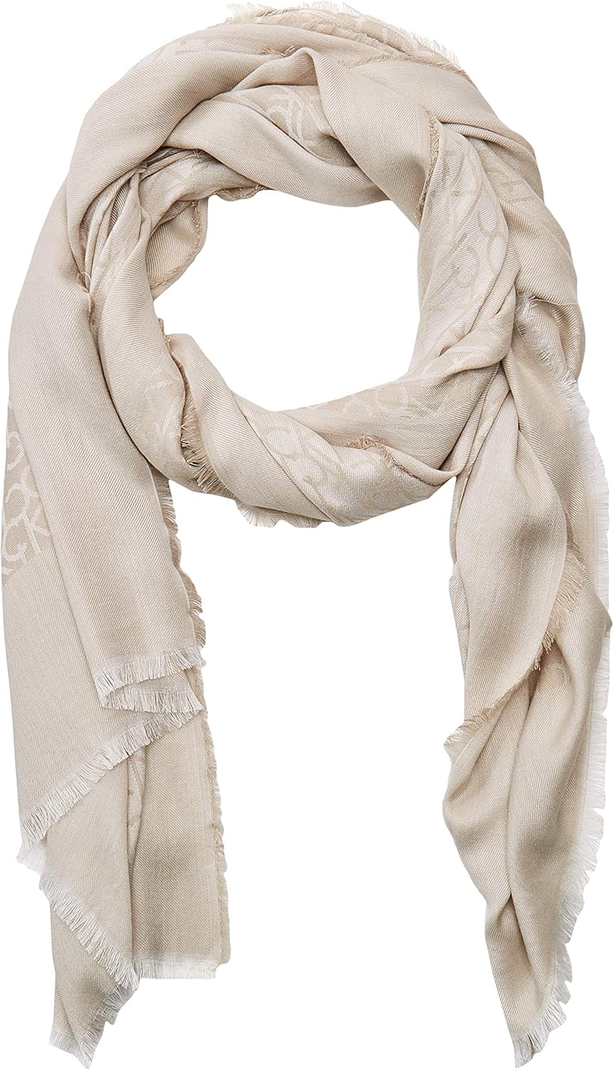 Шарф Calvin Klein Chambray Border с логотипом и бахромой из ресниц, Latte
Шарф Calvin Klein Chambray Border с логотипом и бахромой из ресниц, Latte