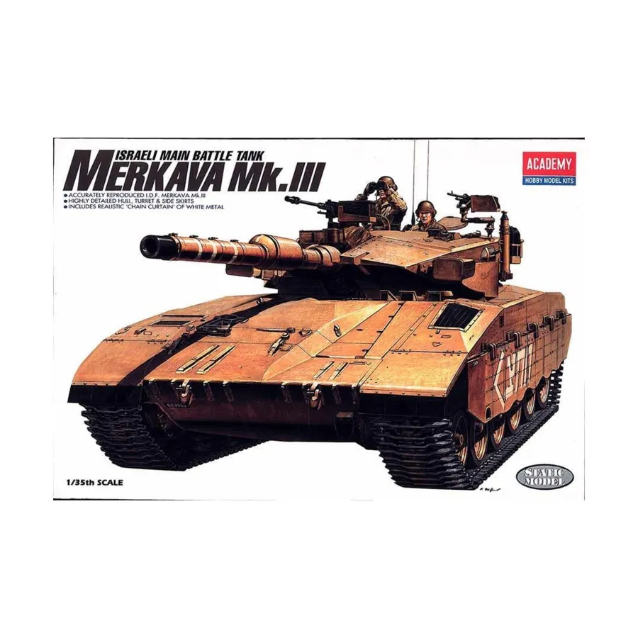 ИДФ Основной боевой танк Меркава Мк.III (Современный), Military Model Kits (1:35) (Academy Hobby)
ИДФ Основной боевой танк Меркава Мк.III (Современный), Military Model Kits (1:35) (Academy Hobby)