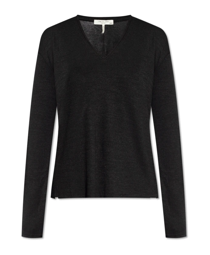 Топ с длинными рукавами Rag & Bone, черный
Топ с длинными рукавами Rag & Bone, черный