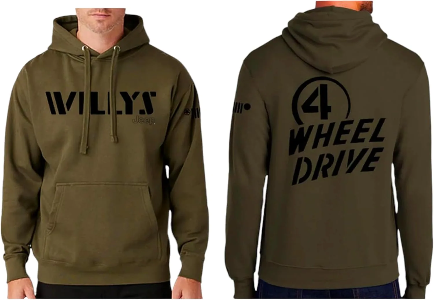 Толстовка с капюшоном Jeep Willys 4 Wheel Drive Logo Heather Green
Толстовка с капюшоном Jeep Willys 4 Wheel Drive Logo Heather Green