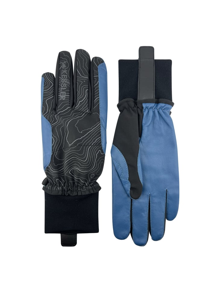 Kessler Спортивные кожаные перчатки Hafjell черного и синего цвета
Kessler Спортивные кожаные перчатки Hafjell черного и синего цвета