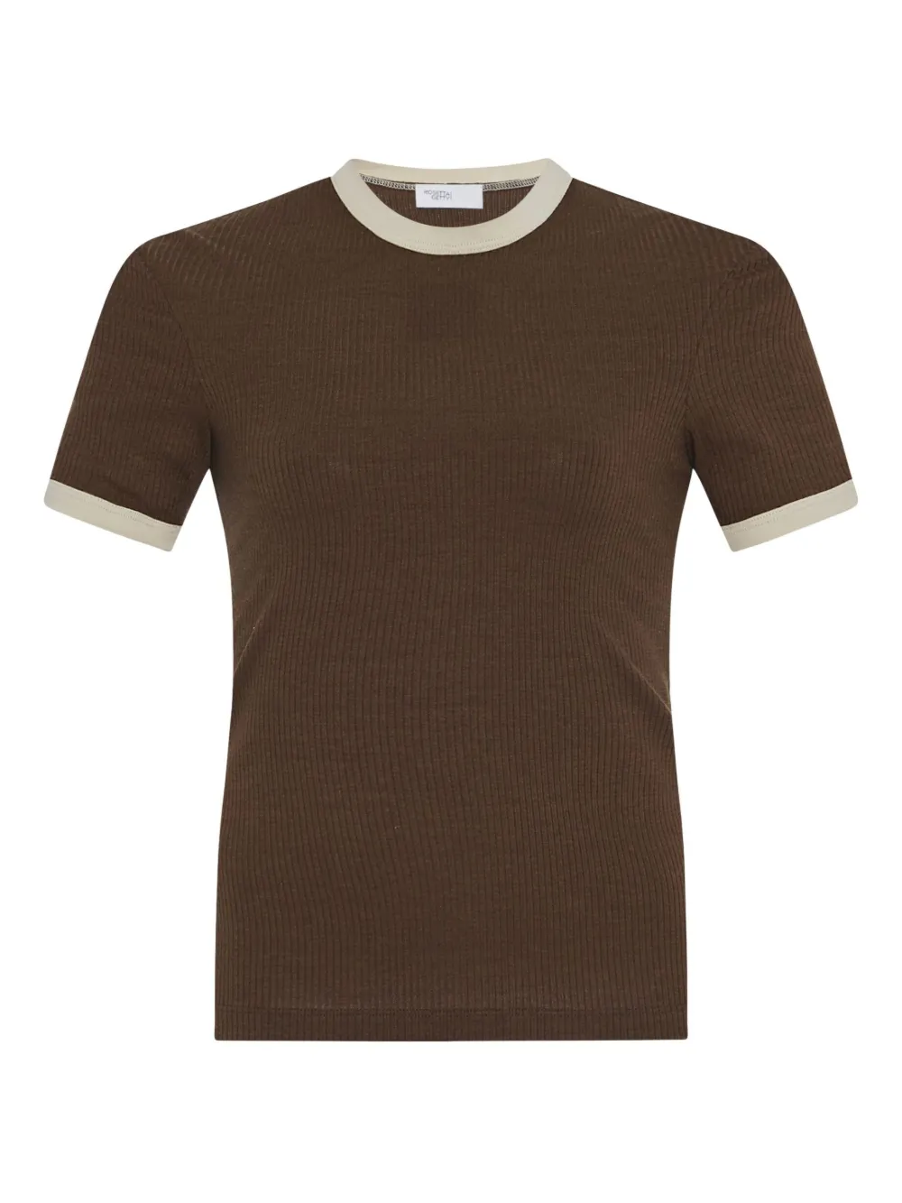Трикотажная футболка в рубчик Rosetta Getty, коричневый
Трикотажная футболка в рубчик Rosetta Getty, коричневый