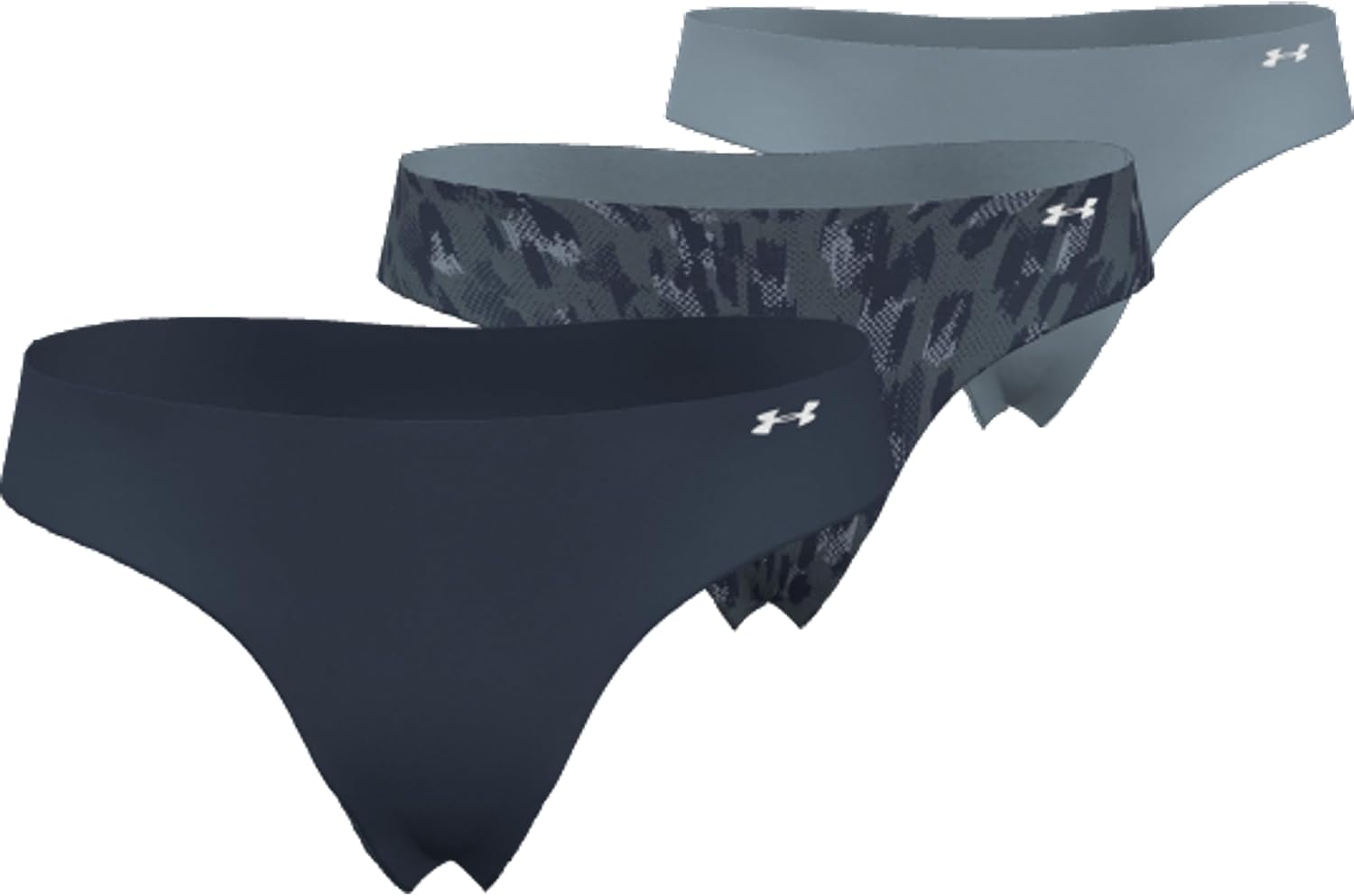 Under Armour Женские трусики-стринги Pure Stretch No Show, 3 шт, комфорт на весь день и супермягкая посадка, (044) Downpour Gray/Harbor Blue/Harbor Blue
Under Armour Женские трусики-стринги Pure Stretch No Show, 3 шт, комфорт на весь день и супермягкая посадка, (044) Downpour Gray/Harbor Blue/Harbor Blue