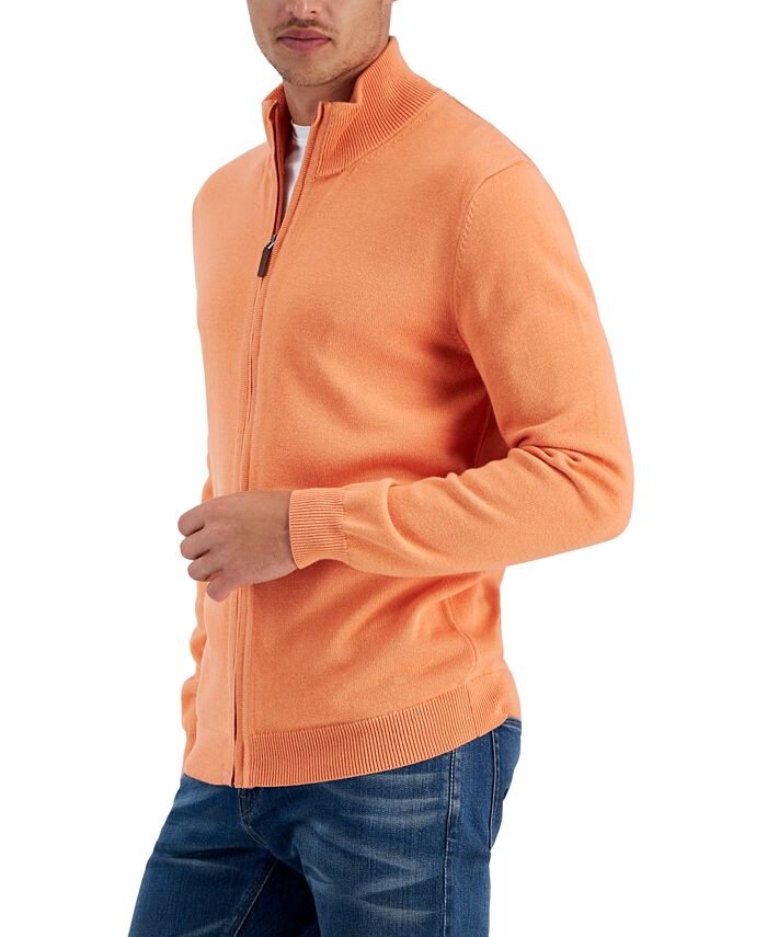 Мужской свитер с молнией во всю длину Club Room, оранжевый
Мужской свитер с молнией во всю длину Club Room, оранжевый