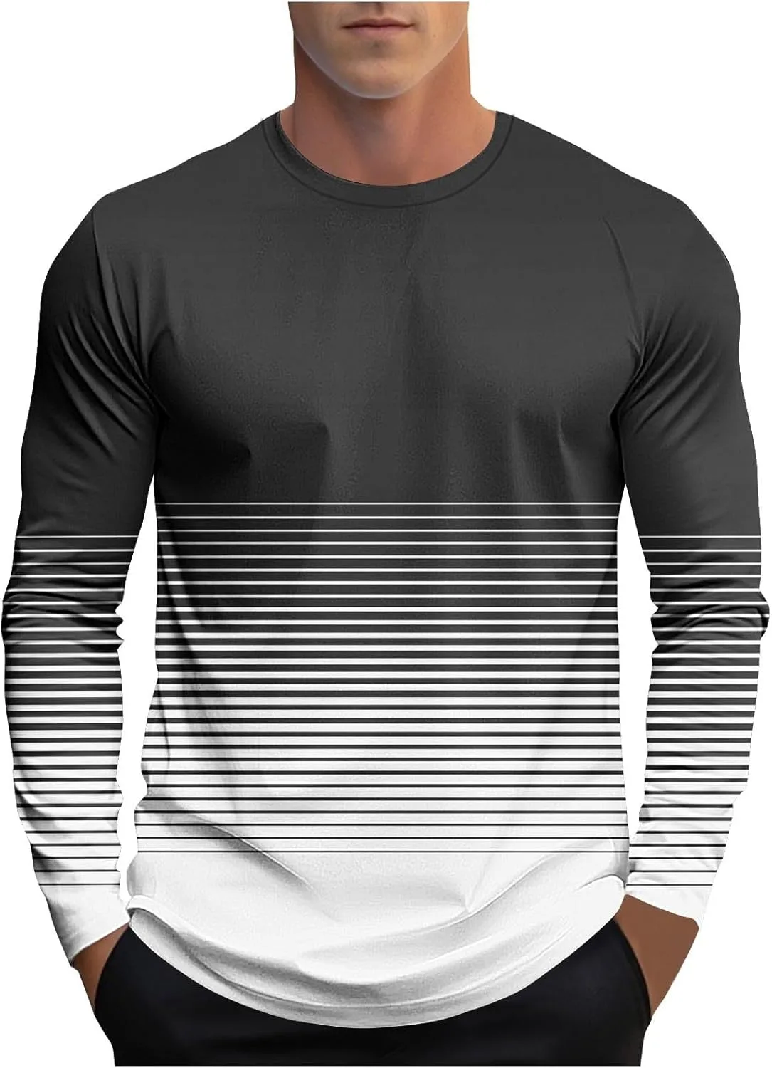 Футболка с длинным рукавом для мужчин Casual Striped
Футболка с длинным рукавом для мужчин Casual Striped