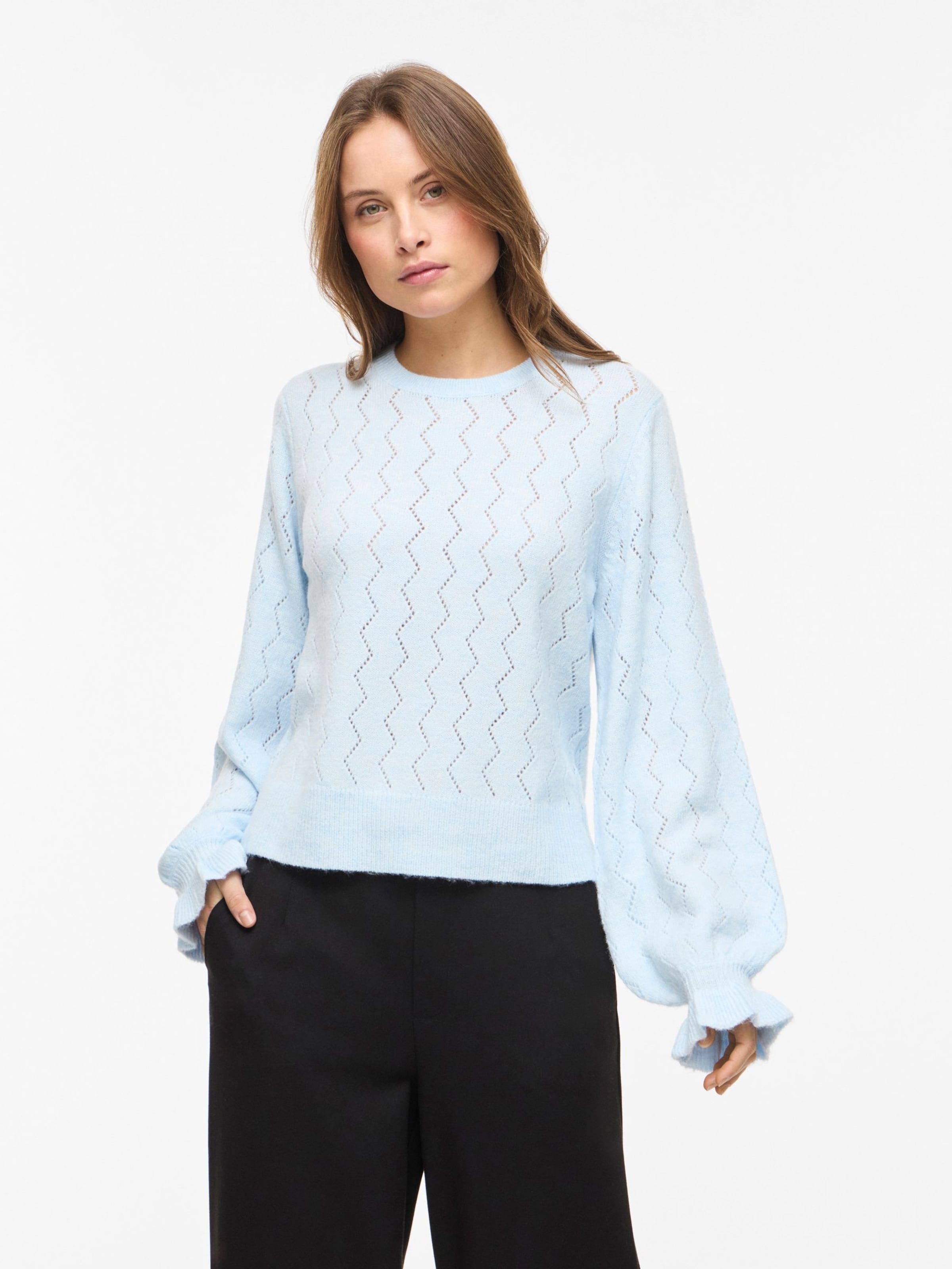 VILA Свитер 'VISalsa' в цвете Sky Blue
VILA Свитер 'VISalsa' в цвете Sky Blue