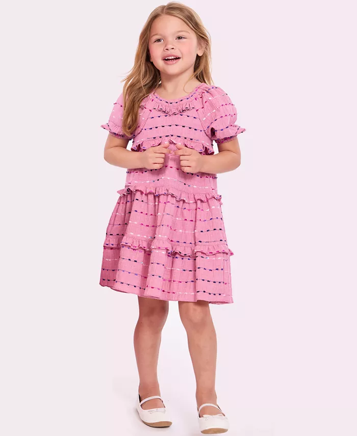 Платье с рюшами для девочек Toddler и Little Girls Bonnie Jean
Платье с рюшами для девочек Toddler и Little Girls Bonnie Jean