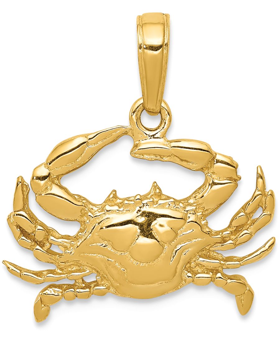Кулон в виде краба из желтого золота 14 карат Macy's, Yellow Gold
Кулон в виде краба из желтого золота 14 карат Macy's, Yellow Gold