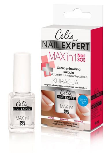Концентрированное средство для ногтей Max in 1 Nail SOS, 10 мл Celia, Nail Expert
Концентрированное средство для ногтей Max in 1 Nail SOS, 10 мл Celia, Nail Expert