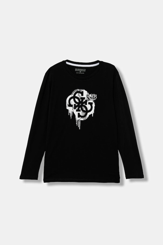 Детская хлопковая кофта с длинным рукавом Guess, черный
Детская хлопковая кофта с длинным рукавом Guess, черный