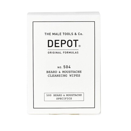Depot 504 Салфетки для очищения бороды и усов, Depot The Male Tools
Depot 504 Салфетки для очищения бороды и усов, Depot The Male Tools
