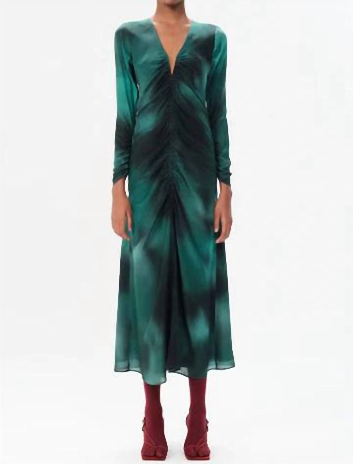 Платье Atacalco Kendra зеленого цвета Maria Cher
Платье Atacalco Kendra зеленого цвета Maria Cher