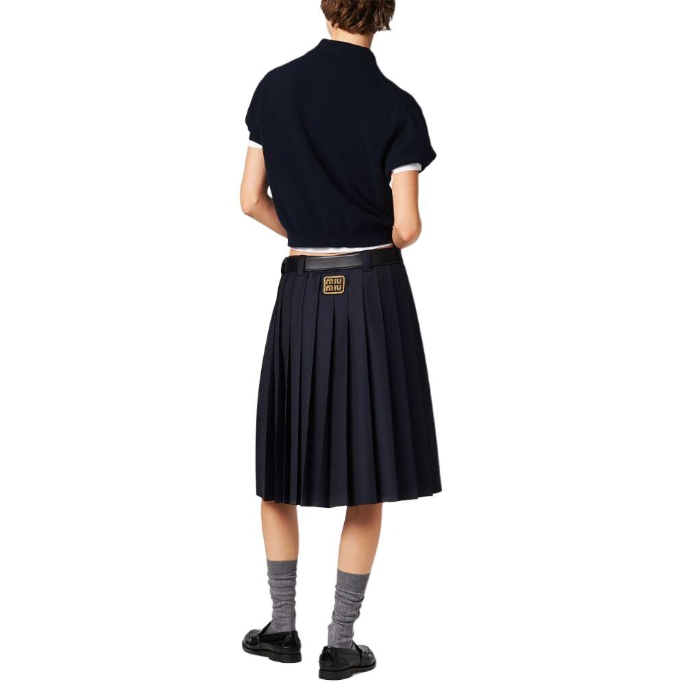 Рубашка поло женская темно-синяя Miu Miu
Рубашка поло женская темно-синяя Miu Miu