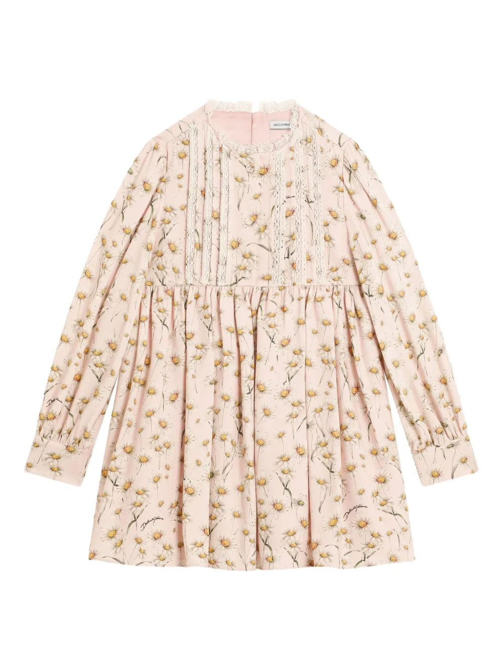 Платье с кружевом и цветочным принтом Dolce & Gabbana Kids, нейтральный
Платье с кружевом и цветочным принтом Dolce & Gabbana Kids, нейтральный