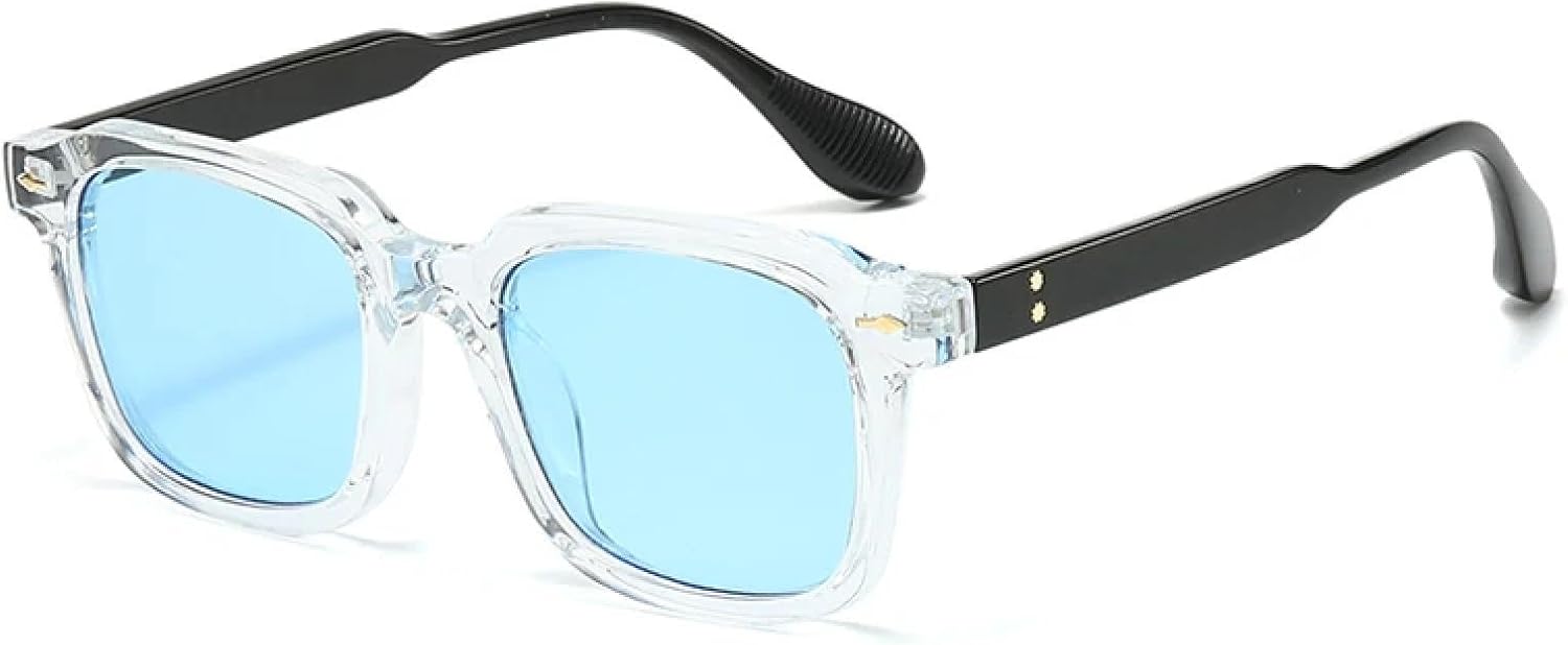 Женские солнцезащитные очки сине-желтого цвета с защитой от УФ-излучения UV400. Мужские солнцезащитные очки с заклепками и градиентным переходом цвета DSVIGF, Clear Black Blue
Женские солнцезащитные очки сине-желтого цвета с защитой от УФ-излучения UV400. Мужские солнцезащитные очки с заклепками и градиентным переходом цвета DSVIGF, Clear Black Blue