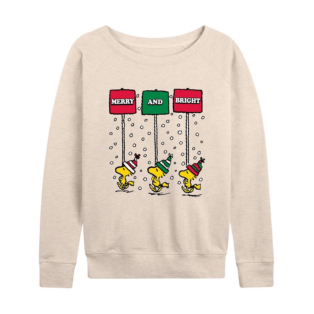 Женский легкий свитшот из френч терри Peanuts Merry & Bright Licensed Character, бежевый
Женский легкий свитшот из френч терри Peanuts Merry & Bright Licensed Character, бежевый