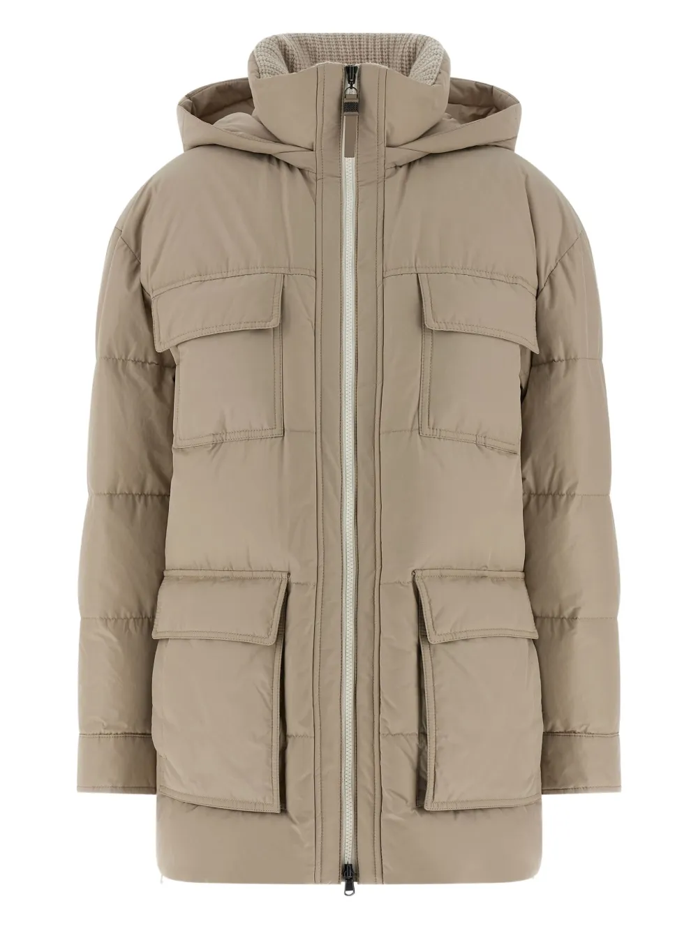 Стеганое утепленное пальто Brunello Cucinelli, нейтральный
Стеганое утепленное пальто Brunello Cucinelli, нейтральный