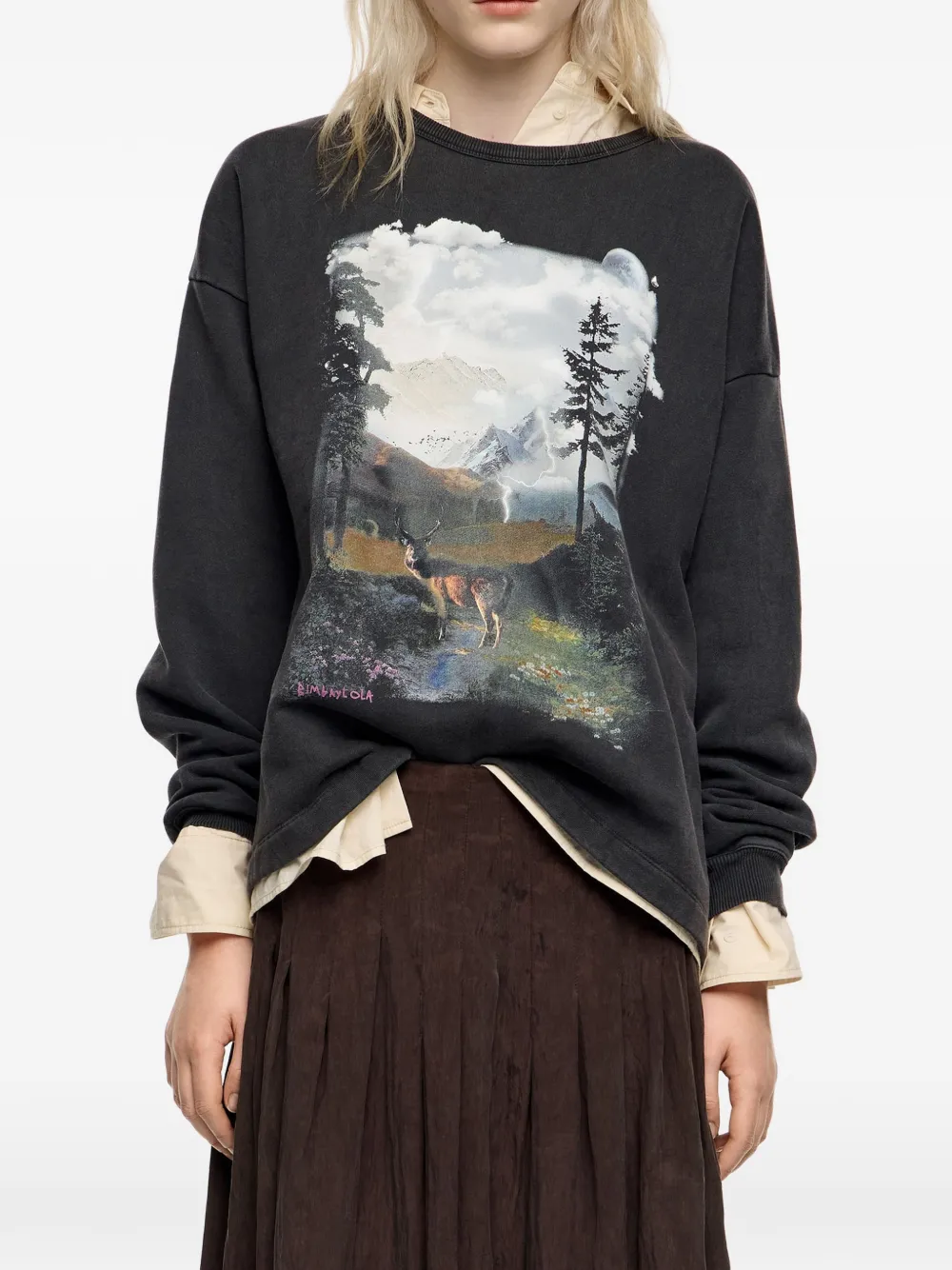 Толстовка с графичным принтом Bimba Y Lola, серый
Толстовка с графичным принтом Bimba Y Lola, серый