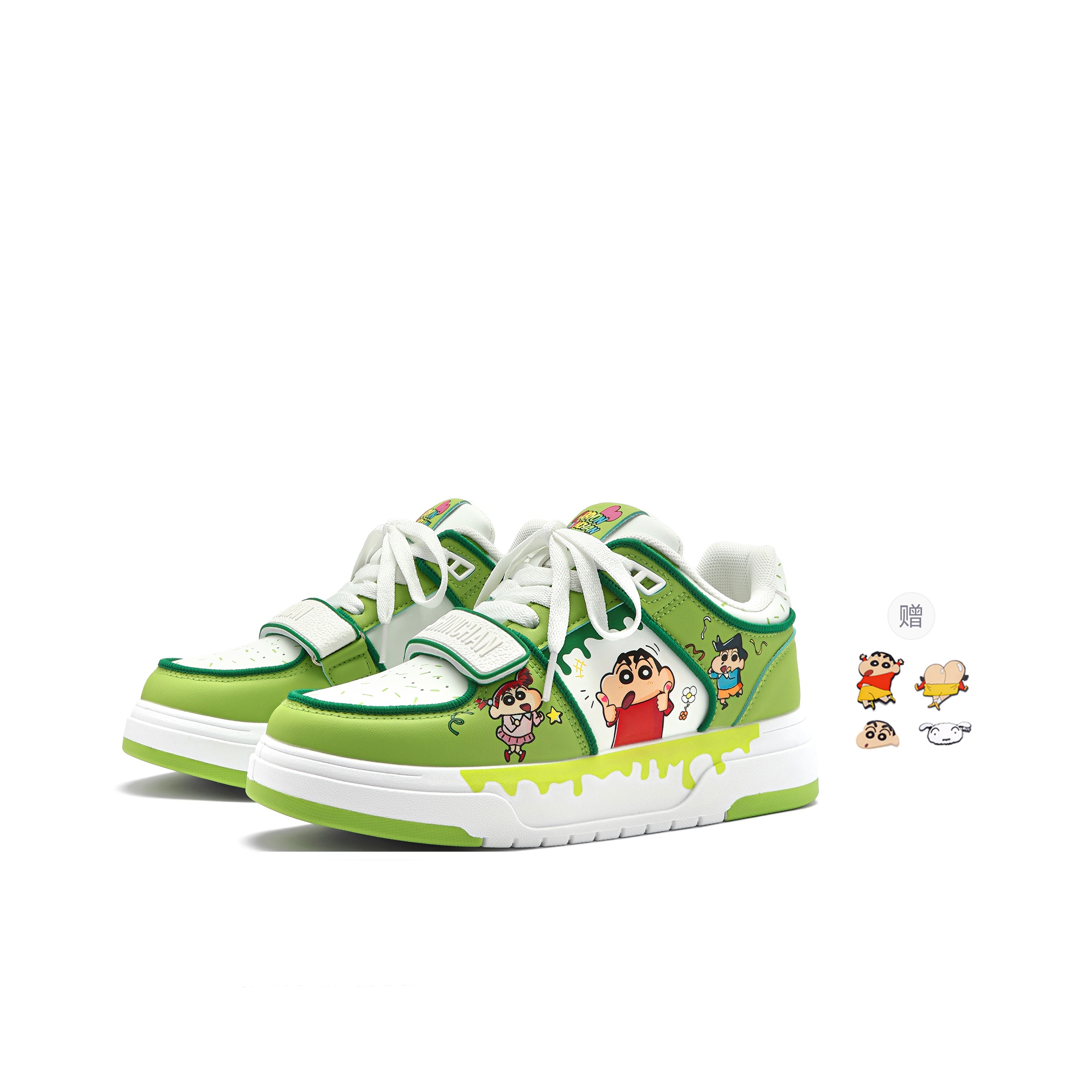 Crayon Shinchan Низкие скейтерские кроссовки унисекс авокадо зеленый+2 случайных литых шарма, цвет Avocado Green+2 Random Drip-Molded Charms
Crayon Shinchan Низкие скейтерские кроссовки унисекс авокадо зеленый+2 случайных литых шарма, цвет Avocado Green+2 Random Drip-Molded Charms