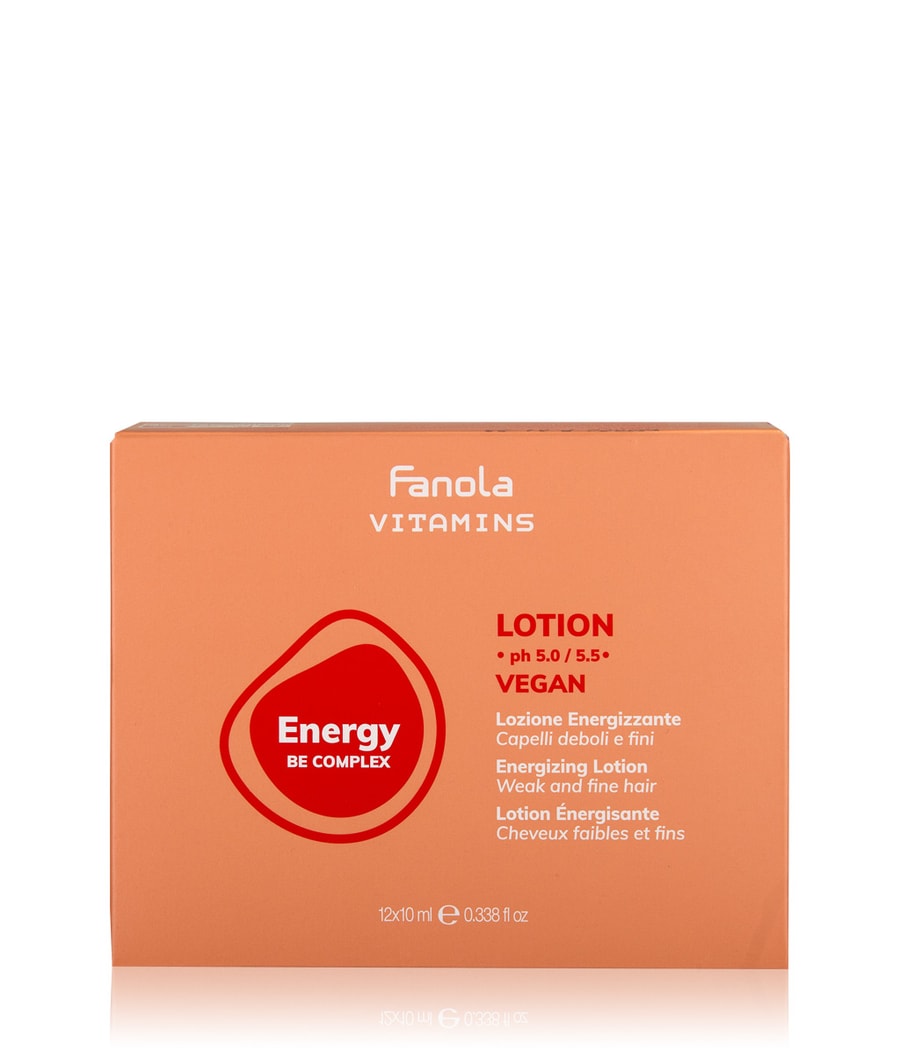 Лосьон для волос Fanola Energy Vitamins, 12x10 ml
Лосьон для волос Fanola Energy Vitamins, 12x10 ml
