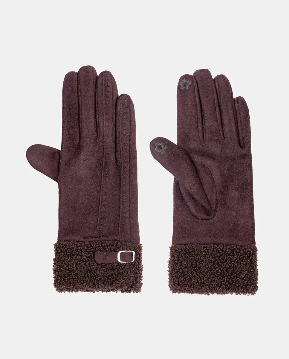 Перчатки типа серраж с манжетой из овчины Santacana, коричневый
Перчатки типа серраж с манжетой из овчины Santacana, коричневый