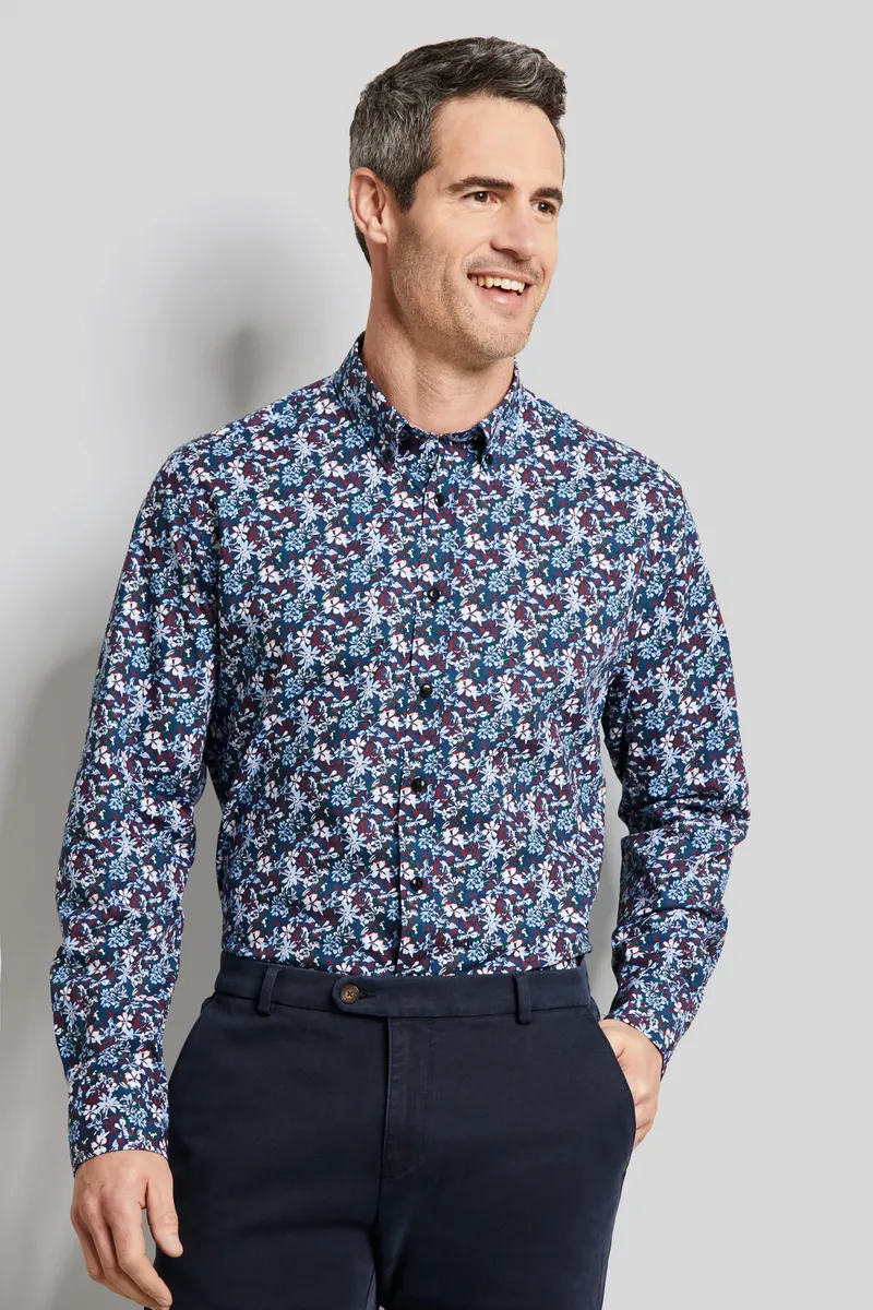 Рубашка bugatti с длинными рукавами, изготовленная из 100-процентного хлопка, цвет морской волны
Рубашка bugatti с длинными рукавами, изготовленная из 100-процентного хлопка, цвет морской волны