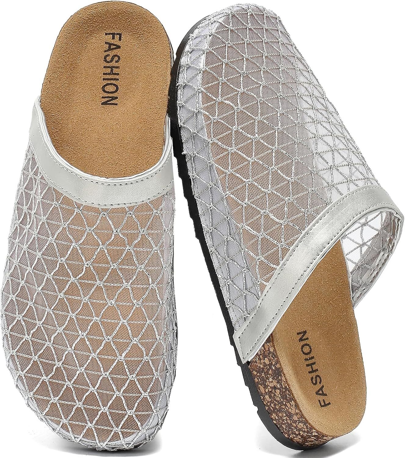 Женские сабо-мюли с сеткой, балетки слипоны, баскетбольные туфли с носком закрытого типа, дышащие сандалии, мужские повседневные туфли с круглым носком Biuyorbty, Argent
Женские сабо-мюли с сеткой, балетки слипоны, баскетбольные туфли с носком закрытого типа, дышащие сандалии, мужские повседневные туфли с круглым носком Biuyorbty, Argent