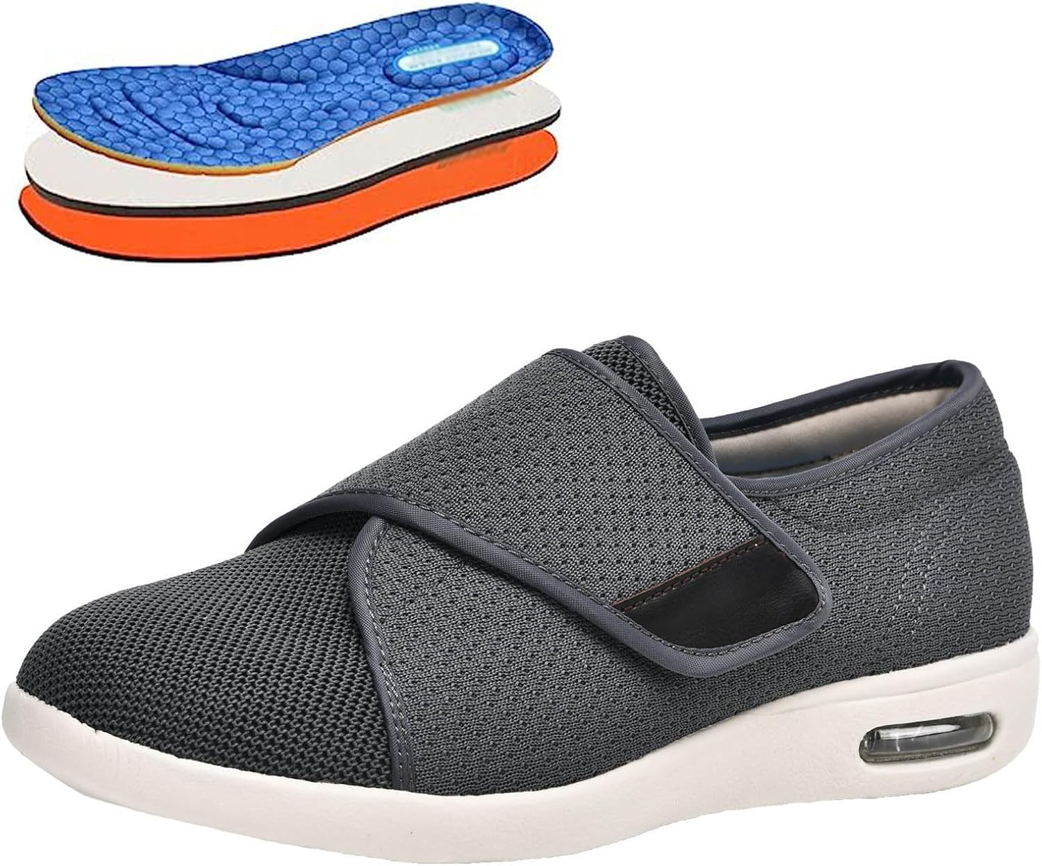 Кроссовки bumuam Extra Wide для ходьбы при отеке, для пожилых мужчин, с регулируемой застежкой, дышащие, легкие, против скольжения, для опухших ног, увеличенные для отека, мужские, размер 11.5, темно-серый
Кроссовки bumuam Extra Wide для ходьбы при отеке, для пожилых мужчин, с регулируемой застежкой, дышащие, легкие, против скольжения, для опухших ног, увеличенные для отека, мужские, размер 11.5, темно-серый