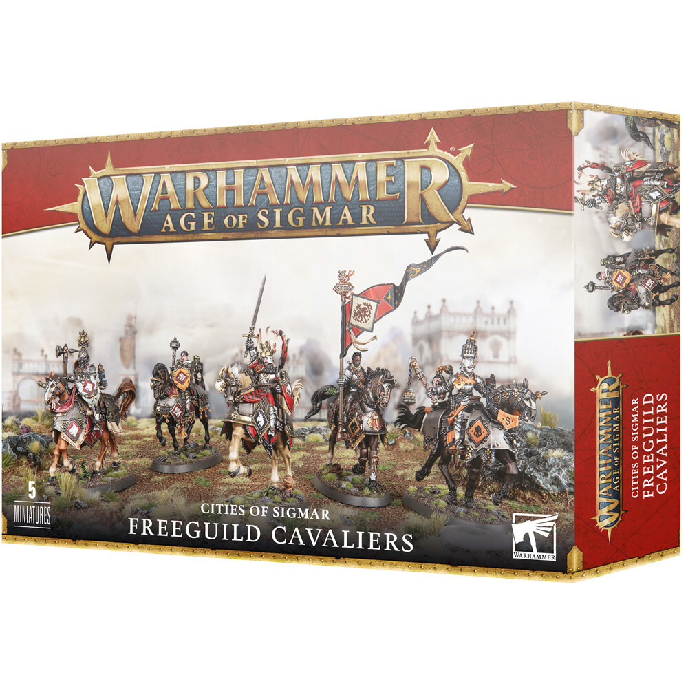 Миниатюра Games Workshop Warhammer Age of Sigmar: Cities of Sigmar - Freeguild Cavaliers
Миниатюра Games Workshop Warhammer Age of Sigmar: Cities of Sigmar - Freeguild Cavaliers