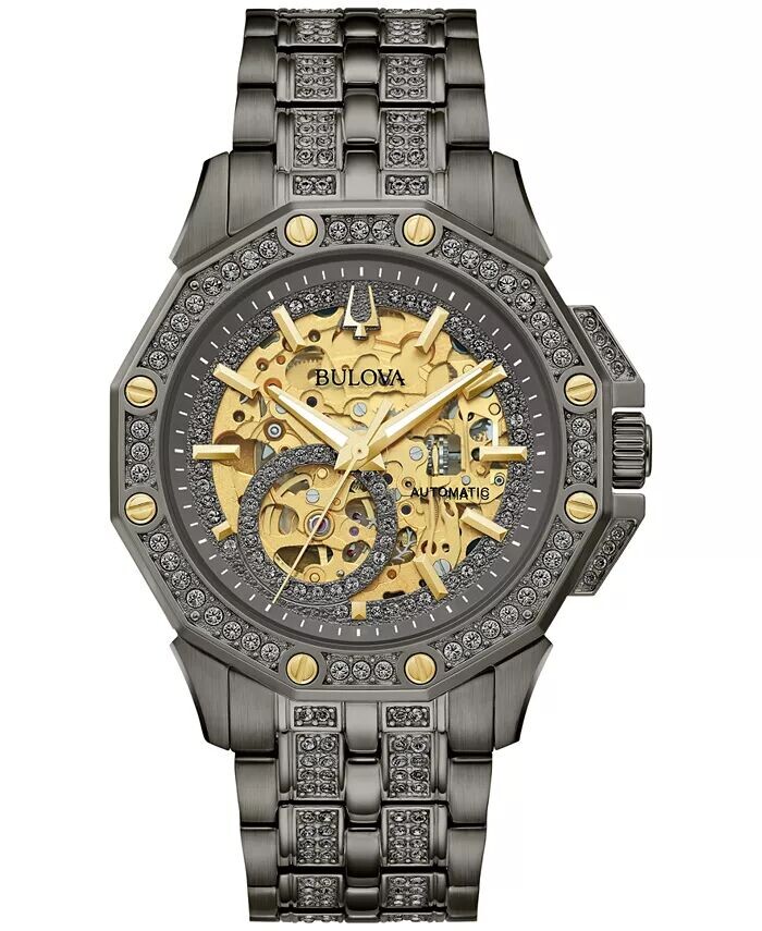 Мужские автоматические часы Octava с серым браслетом из нержавеющей стали с кристаллами, 41,7 мм Bulova
Мужские автоматические часы Octava с серым браслетом из нержавеющей стали с кристаллами, 41,7 мм Bulova