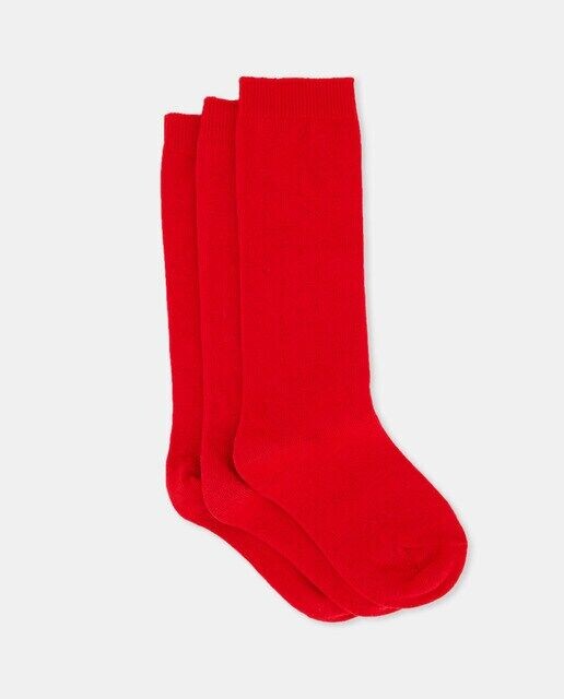 Комплект из трех высоких носков для девочек Cotton Juice, красный
Комплект из трех высоких носков для девочек Cotton Juice, красный
