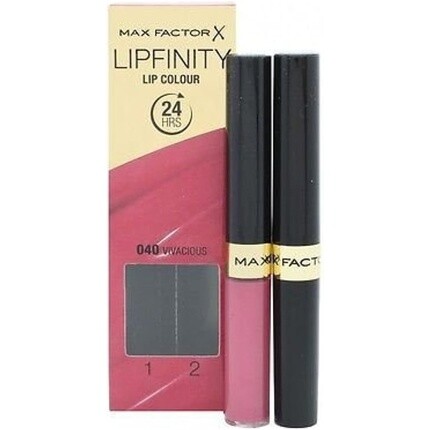 Краска для губ Lipfinity, 040 Vivacious, 2,3 мл/1,9 г, Max Factor 
Краска для губ Lipfinity, 040 Vivacious, 2,3 мл/1,9 г, Max Factor