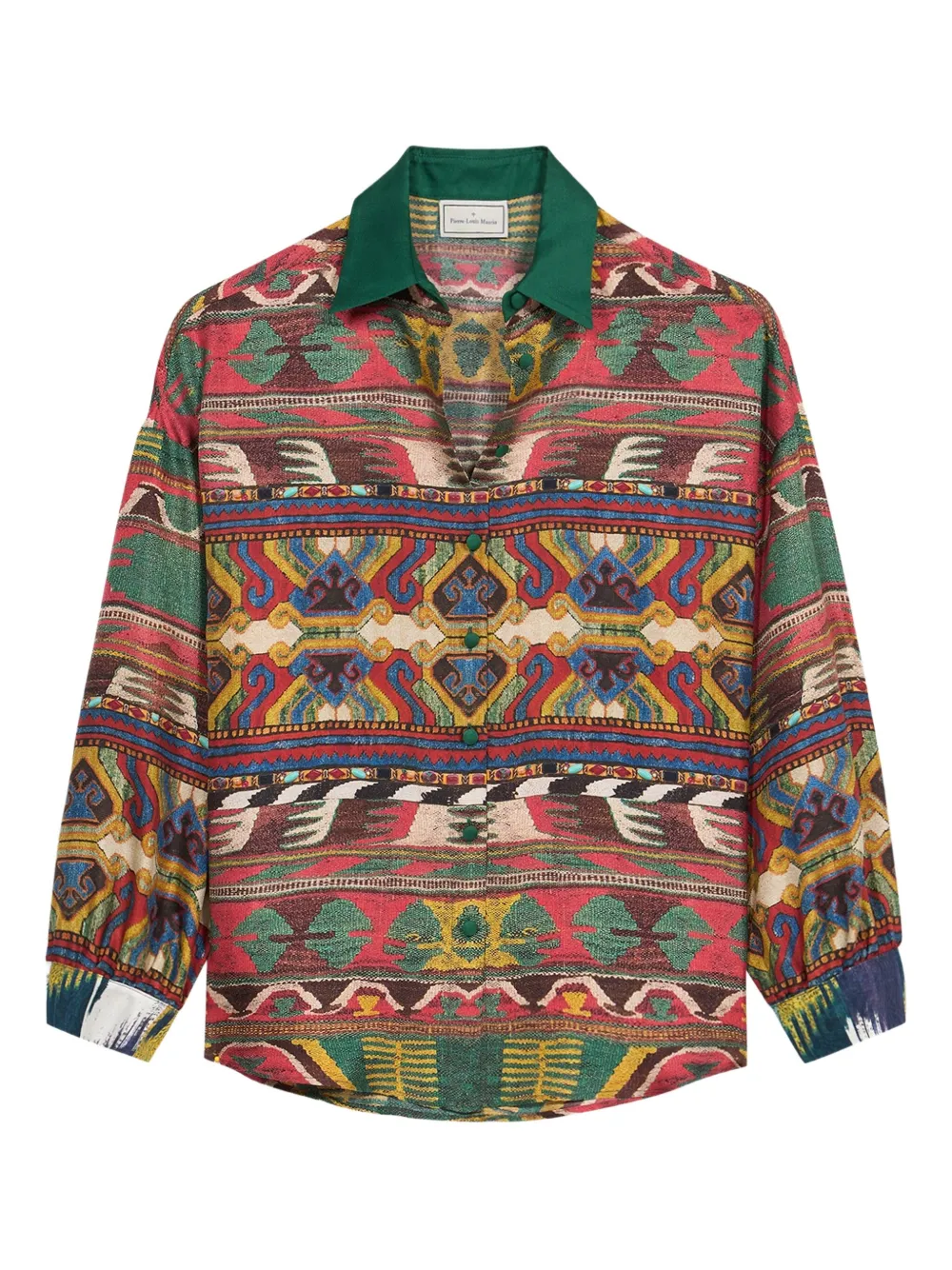 Рубашка с узором икат Pierre-Louis Mascia, зеленый
Рубашка с узором икат Pierre-Louis Mascia, зеленый