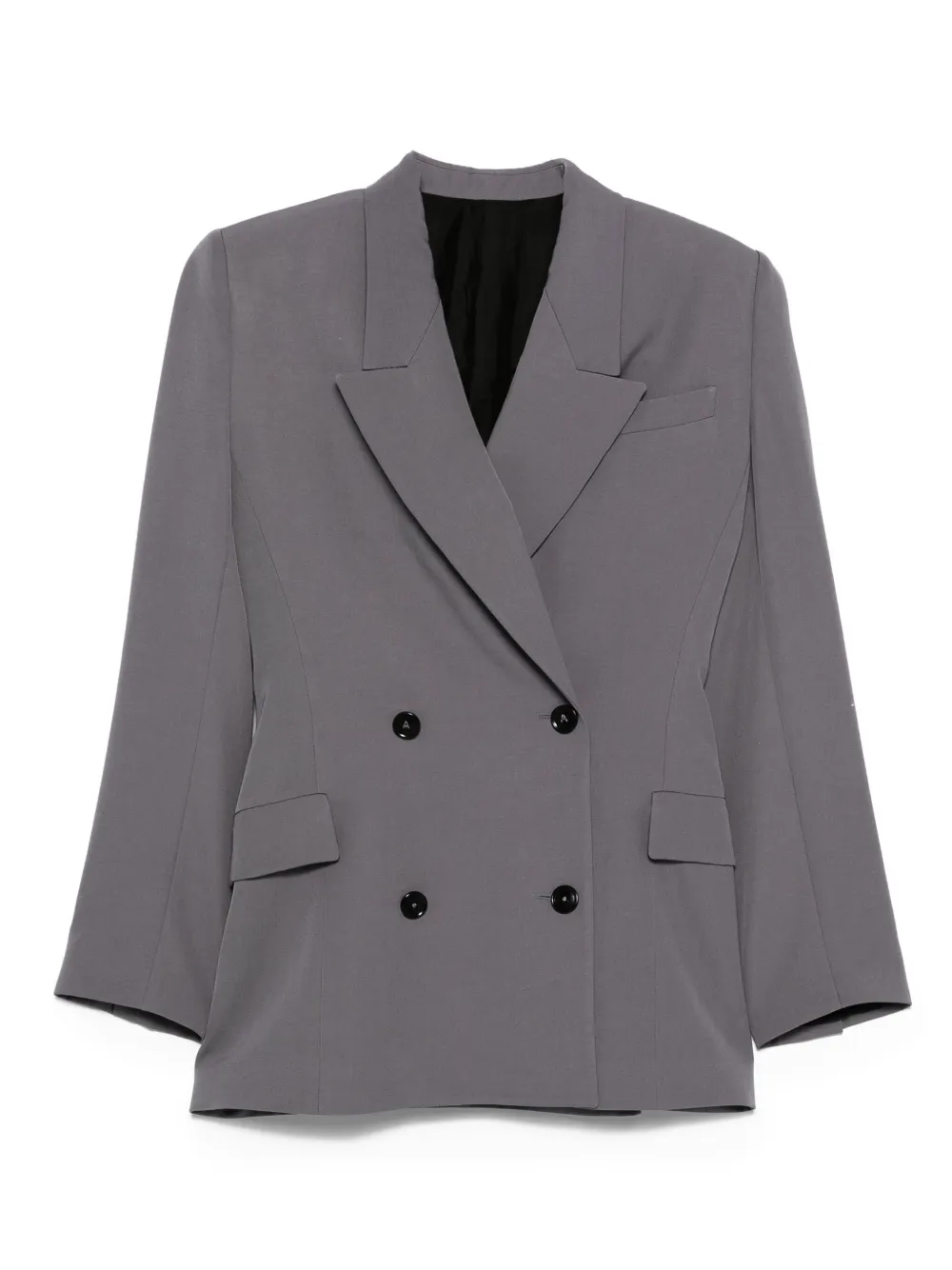 Шерстяной двубортный пиджак Alaïa, серый
Шерстяной двубортный пиджак Alaïa, серый