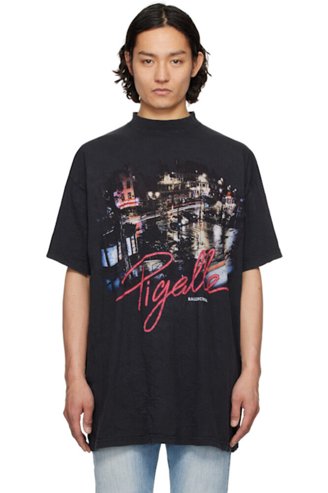 Черная футболка Пигаль Balenciaga
Черная футболка Пигаль Balenciaga