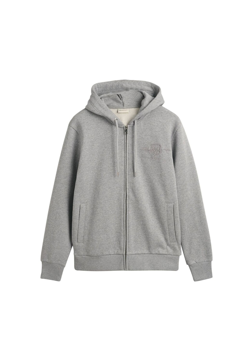 Мужская толстовка с капюшоном - REGULAR TONAL SHIELD FULL ZIP HOODIE, хлопок GANT, серый
Мужская толстовка с капюшоном - REGULAR TONAL SHIELD FULL ZIP HOODIE, хлопок GANT, серый