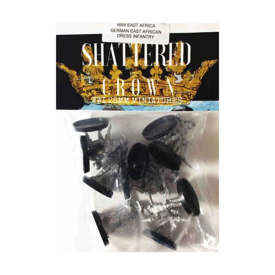 Немецкая восточноафриканская парадная пехота, WWI Shattered Crown Miniatures - East Africa (28mm)
Немецкая восточноафриканская парадная пехота, WWI Shattered Crown Miniatures - East Africa (28mm)