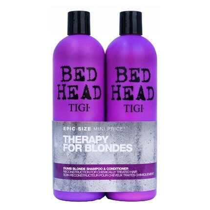 TIGI Bed Head Dumb Blonde Шампунь и кондиционер 2 x 750 мл
TIGI Bed Head Dumb Blonde Шампунь и кондиционер 2 x 750 мл