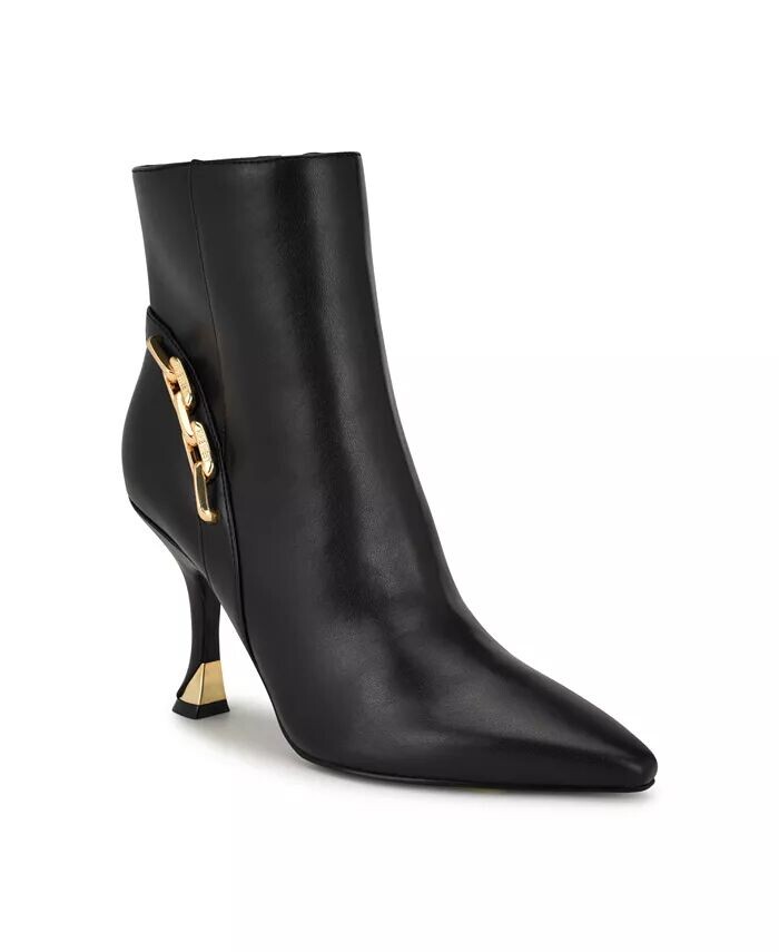 Женские ботильоны на коническом каблуке с цепочкой и острым носком Nine West, черный
Женские ботильоны на коническом каблуке с цепочкой и острым носком Nine West, черный
