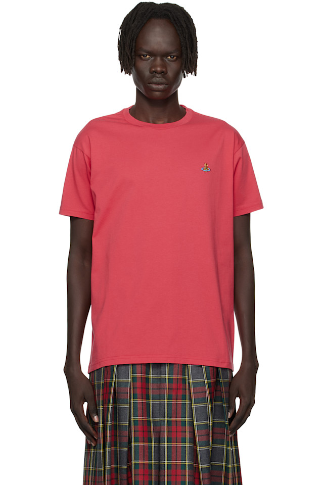 Vivienne Westwood Красная классическая многоцветная футболка с шаром
Vivienne Westwood Красная классическая многоцветная футболка с шаром