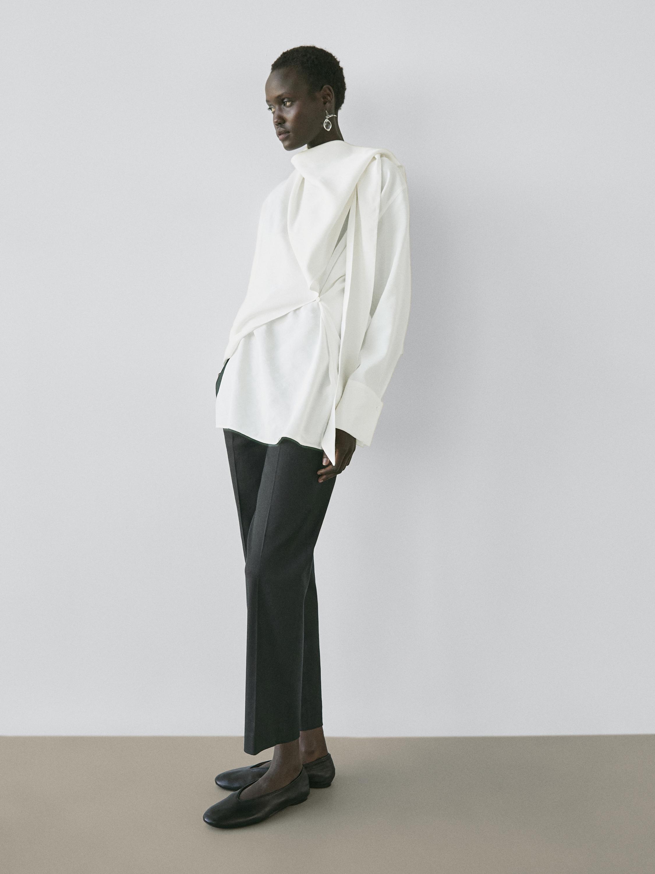 Блуза с драпировкой - Studio Massimo Dutti, cream
Блуза с драпировкой - Studio Massimo Dutti, cream
