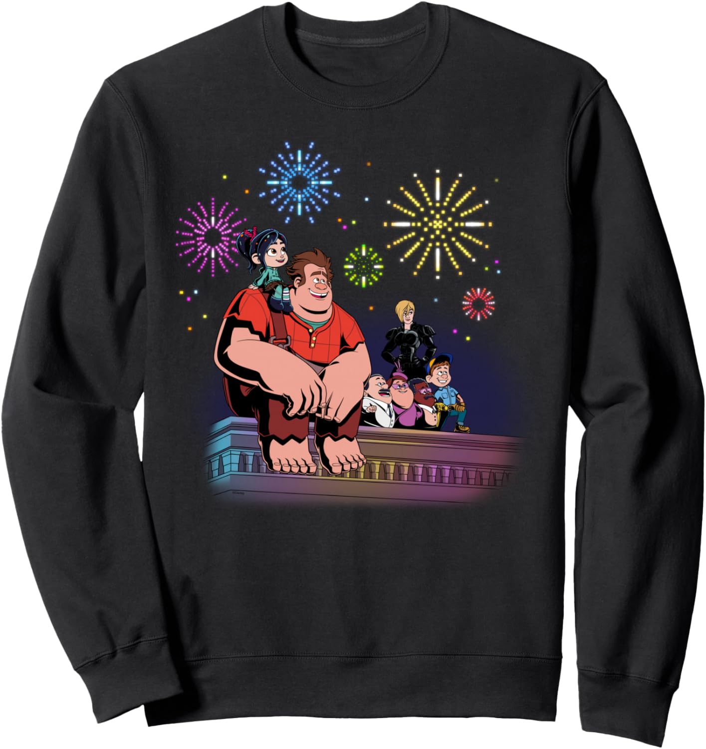 Толстовка Disney Sugar Rush Friends с новогодним фейерверком, черный
Толстовка Disney Sugar Rush Friends с новогодним фейерверком, черный