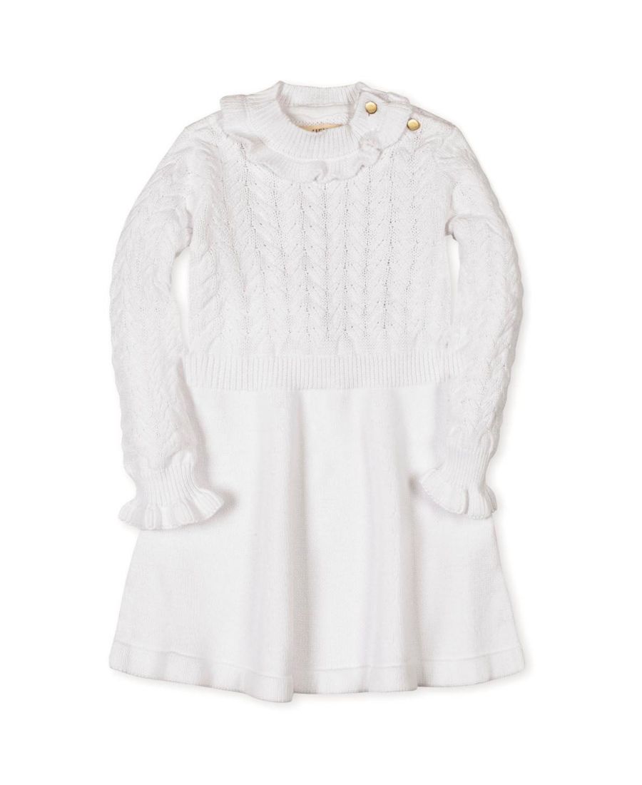 Детское платье-свитер для девочек из органического хлопка с оборками по краю Hope & Henry, Soft white cable
Детское платье-свитер для девочек из органического хлопка с оборками по краю Hope & Henry, Soft white cable