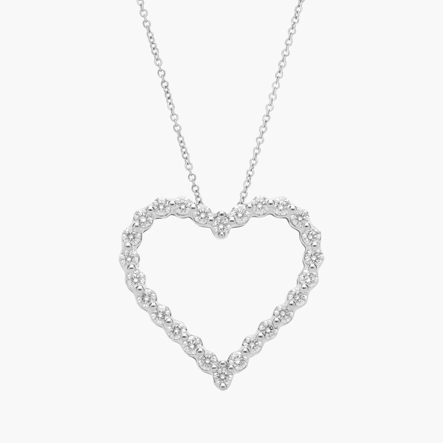 Подвеска в виде плавающего бриллиантового сердца из 14-каратного белого золота (2 карата) Blue Nile
Подвеска в виде плавающего бриллиантового сердца из 14-каратного белого золота (2 карата) Blue Nile