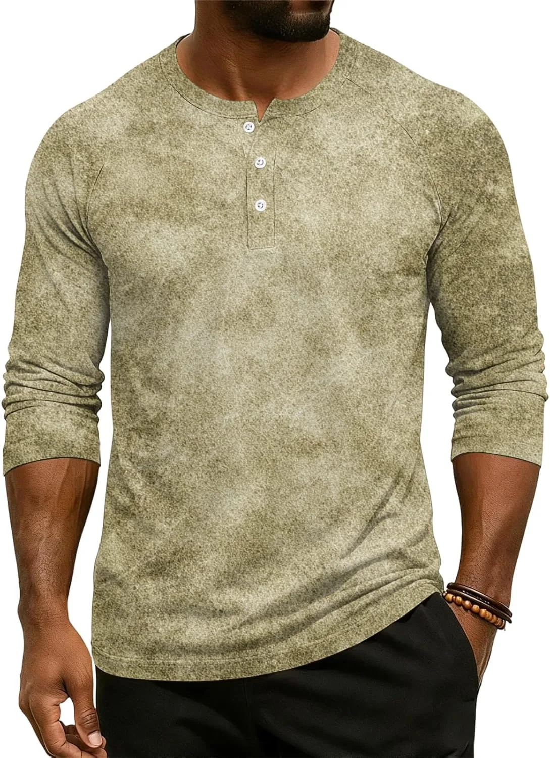 Мужская футболка с 3/4 рукавом и принтом
Мужская футболка с 3/4 рукавом и принтом