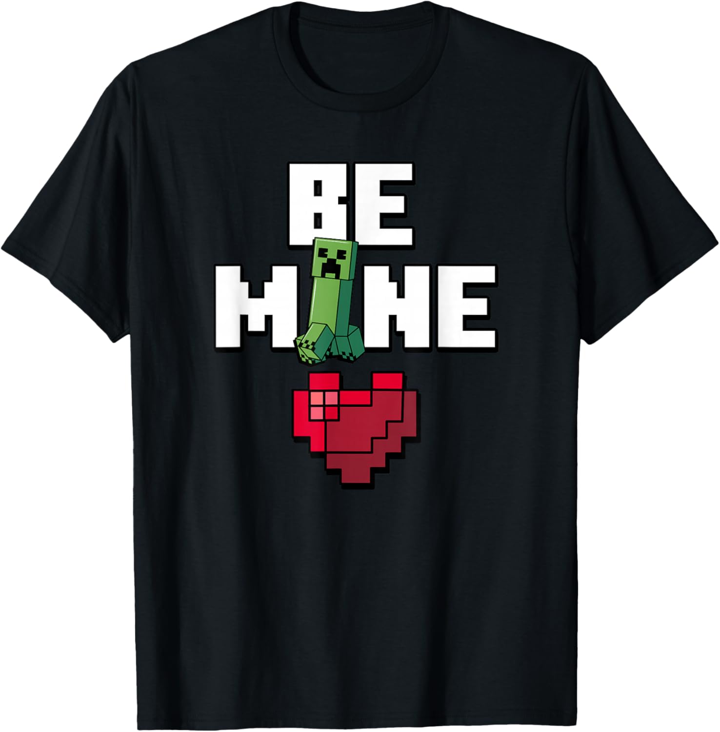 Футболка Minecraft ко Дню святого Валентина с изображением крипера и надписью «Be Mine Heart», серая (серый меланж), размер S
Футболка Minecraft ко Дню святого Валентина с изображением крипера и надписью «Be Mine Heart», серая (серый меланж), размер S