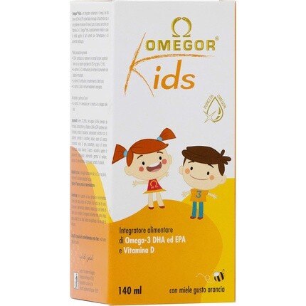 Omegor Дети с растительной омега-3 DHA для детей 150 мл стеклянная бутылка с ложкой
Omegor Дети с растительной омега-3 DHA для детей 150 мл стеклянная бутылка с ложкой